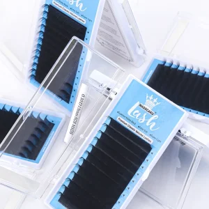 12 Rows 0.05 0.07 0.10mm Soft Silk Individual Russian Volume Lash Matte Black Classic Cashmere Eyelash Extension