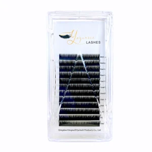 12 Rows 0.10mm 0.20mm Matte Style Dark Black 8-15 mm C/CC/D Curl Silk Volume Synthetic Hair False Eyelashes