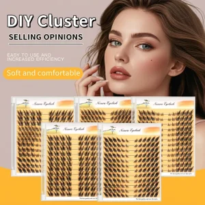 12 Rows Cluster Lashes Handmade Volume Eyelash Extensions Multi Row Cluster Fans Mixed Eye Lashes Individual Lash