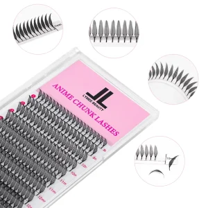 12 Rows Custom Private Label Synthetic Hair Natural Long Handmade Comic Book Beauty Salon Premade Special Eyelash Extension