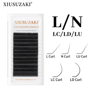 12 Rows L LC LD LU N Curls Eyelash Extension Makeup Synthetic Mink Individual Classic Volume Eyelashes Lashes