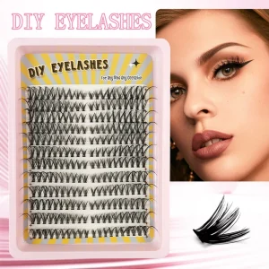 12 Rows Segmented Cluster Lashes DIY Beginner Friendly All-Day Wear D Curl European Voluminous Hot-Bonded Lashes