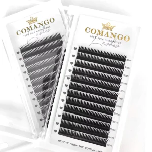 12 Rows Wet Manga Lashes Cosplay Devil Lashes Korean Makeup C/D/M/L Curl Spikes Cluster Premade False Lashes Extension