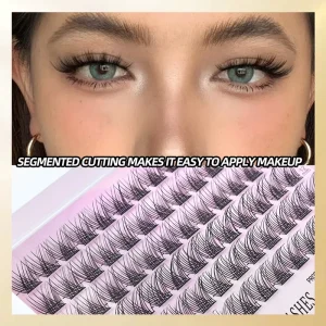 12Rows DIY Cluster Lashes Kit Lash Extension Kit Custom Logo Synthetic Fiber Cruelty Free DD Russia for Segment