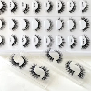 12mm Full Strip Natural Style Strip Lashes Cat Eye Lash Strips Faux Mink Natural Lashes 6D Eyelashes