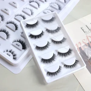 12mm Mink Lashes With Packaging Dramatic Mink Lashes Natural Short 3d Full Strip Eyelashes