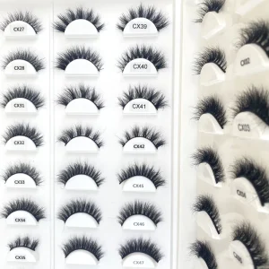 12mm Real Mink Eyelashes Natural Private Label Full Strip Eyelash Vendors Custom Packaging Box Lashes
