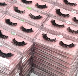 13-15 mm Eye Lash Strips False Eyelashes Black and Gold Packaging