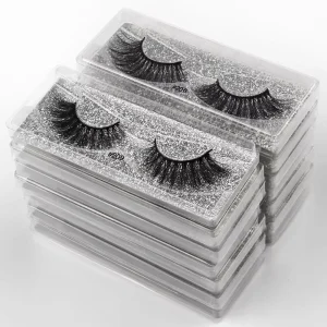 13 17mm D Curl Mixed Lash Extensions Customizable Logo and Card Full Strip Eyelashes Card