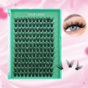 132 Pcs Lash Clusters 8-20mm Mixed 0.07 Thickness Thin Band Eyelashes Cluster Lashes DIY Lash Extension