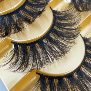 13mm Fluffy 3D Handmade Volume False Eyelashes Natural Faux Mink Strip 3D Full Strip Eyelashes”