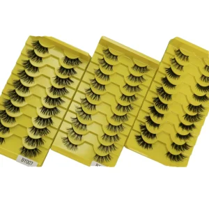 13mm Full Strip Natural Style Strip Lashes Handmade Cat Eye Lash Custom logo Short Faux Mink Natural Lashes