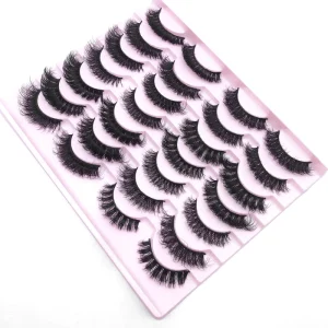 14 Pairs Eyelash Russian Strip Eyelashes Bulk Fluffy Mink Eyelash 3d Synthetic Hair Lashes Eye Lashes Mink