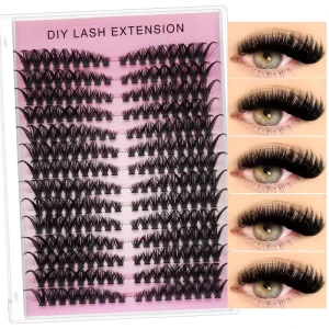 14 Rows Cluster Lashes Handmade Volume Eyelash Extensions Multi Row Cluster Fans Mixed Eye Lashes Individual Lash