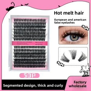 14 Rows DIY Cluster Lashes 40D 60D 80D 100D Faux Mink Segment Eyelash Extensions
