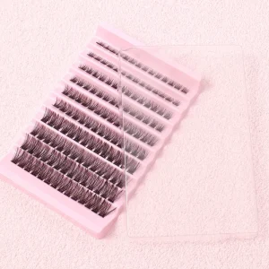 140pcs DIY Individual Cluster Lashes C Curl Eyelash Clusters Segment Eyelashes Extension DIY Fake Lash Russian