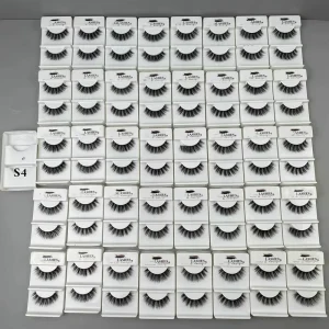 14mm 3D Silk Faux Mink Lashes Natural Strip Full Eyelashes Vegan False Eye Makeup