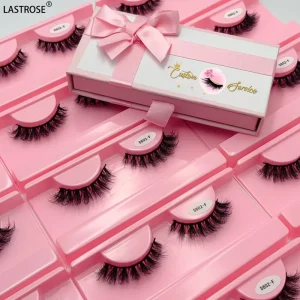 15-20mm Fluffy Faux Mink Lashes C D Curl Eyelash Extension Strips False Lashes with Packaging Boxes