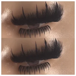 15 25mm Strip Lashes With Spikes Private Label Real Mink Hair Eyelashes That Look Like Extensions Vendor