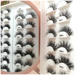 15MM Handmade Real Mink Eye Lashes Private Label 3d Fluffy Mink Eye Lashes Natural Mink Eyelashes