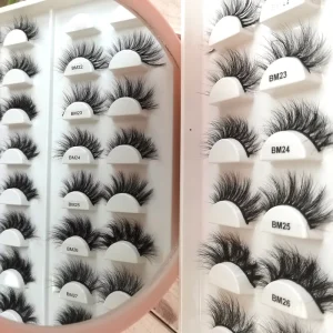 15MM Natural Mink Eye Lashes Handmade Real Mink Eye Lashes Private Label 3d Fluffy Mink Eye Lashes