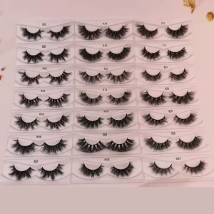 15mm 16mm Natural Mink Eyelashes 18mm Short Lashes Custom Mink Eyelashes and Package 3D Mink Eyelashes