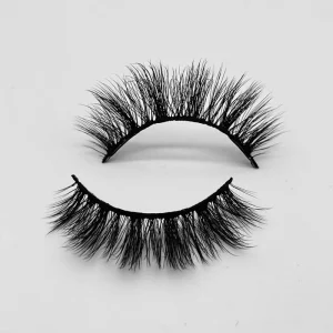 15mm 3D 5D Faux Mink Lashes Volume Natural Soft Handmade C D Curl Strip Custom Box