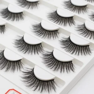15mm 3D Fluffy Thick False Eyelashes Short Eye Lashes Natural Full Strip Lashes