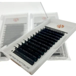 15mm DD Curl Synthetic Faux Mink Eyelash Extensions Soft Strong Retention Colorful Thick PBT Lashes with CC LC LDcurls
