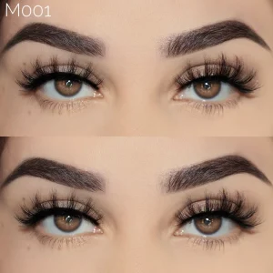 15mm Eyelashes Soft Super Thin Band Siberian Mink Eyelashes Cruelty Free Natural Hand Made Full Strip Lashes