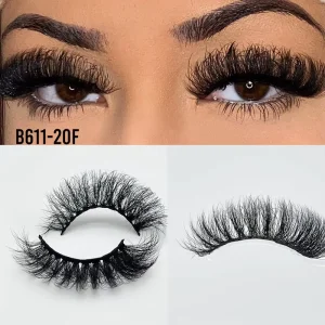15mm Fluffy Faux Mink Full Strip Eyelashes Russian Vendor for Private Label Vegan Silk Eyelashes