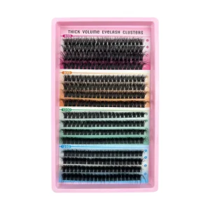 16 Rows 60D 120D Mix 5D Fluffy Individual Lashes Clusters Extensions False Eyelash DIY at Home Cluster Makeup Eyelash Tools