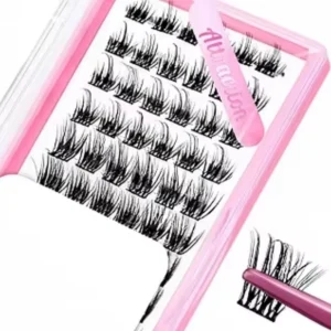 168-cluster Natural European American Cross border False Eyelash DIY Lashes Extension Kit Nylon Man Made Fiber Mix Thickness