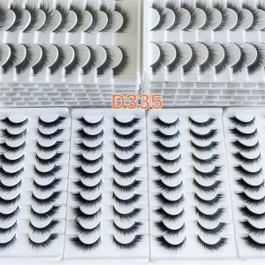 18MM Long Dramatic Thick 3D Mink Eyelash Vendor Fluffy Eyelash Wispy Mink Eyelashes Real Hair Lashes