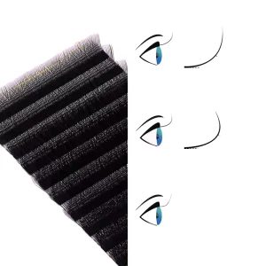 Qingdao Factory Matte Black Lash Extensions CC DD L M LC LD Volume Eyelash Tray