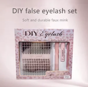 2 in 1 Waterproof Strong Hold 50% Enhance Winged Styles No Irritating Durable Synthetic Hair Dramatic Styles DIY Eyelash