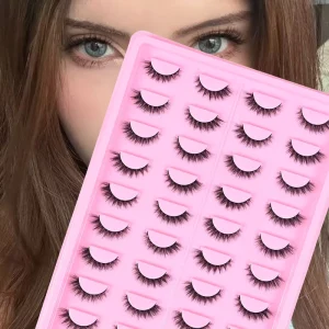 20 Pairs 5D Silk Eyelashes Handmade Fluffy High Quality Soft Synthetic Lashes Natural Look Lashes