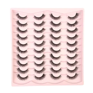 20 Pairs Lashes Full Strip 3d Natural Eye Lashes Handmade Bulk Vegan False Eyelashes