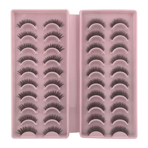 20 Pairs Mixed Styles Strip False Eyelashes Set Natural To Dramatic Reusable Lashes For Multiple Occasions