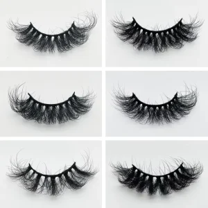 20MM Fluffy False Synthetic Lashes Private Label Silk Hair Eyelashes Vendor Faux Mink Lashes With Custom Packaging Boxes