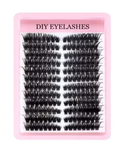 20P 30P 40P 50P 60P 80P 100P 200P Cluster Lashes 200pcs Per Tray Fluffy and D Curl Eyelash Extension