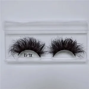 20mm 25mm 27mm 30mm Fluffy Mink Eyelashes 100% 3D Mink Lashes
