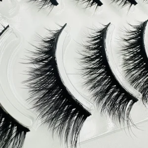 20mm 25mm Handmade Dramatic Mink Lashes 3 5 10 Pairs Pack 3D for Volume Eyelashes Private Label Lash Supplier
