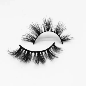 20mm 25mm Mink Eyelash Fluffy 3D 100% Real Mink Lashes Full Strip False Eye Lashes