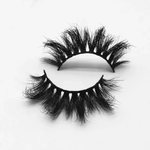 20mm 25mm Mink Eyelash Fluffy 3D 100% Real Mink Lashes Full Strip False Eye Lashes Vendor