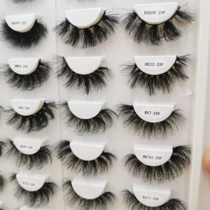 20mm DD Curl Russian Eyelashes s Extension Looking Eyelashes Private Label 3d Vegan Eyelashes