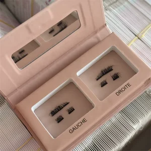 新品可重复使用无残忍合成毛小睫毛 21 毫米 25 毫米睫毛带磁铁假睫毛伴侣套装胶水