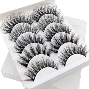 25 Pairs of 3D False Eyelashes Naturally Long and Slender Cross Eyelashes zero Cruelty Eyelashes