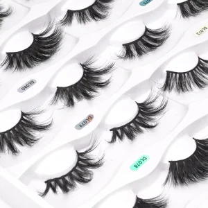 25 mm Plush Strip Eyelashes Set Pairs Mink Thick 25mm 15-30 mm Real Mink Lashes with Private Label