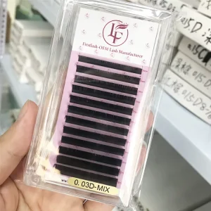 25mm Extension Eyelashes Natural Soft Volume Lashes Cashmere Matte Black Full Volume Handmade Vegan Eyelash Extensions